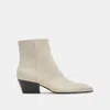 Dolce Vita Nonah Booties Ivory Leather In White