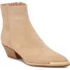 Dolce Vita Nonah Pointed Toe Bootie In Tan Suede