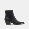 Dolce Vita Nonah Wide Booties Black Leather