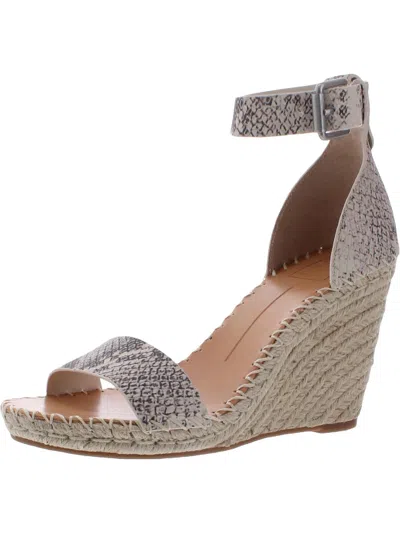 Dolce Vita Noor Womens Strappy Ankle Espadrille Heels In Multi