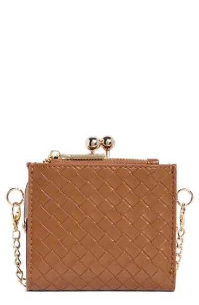 Dolce Vita Norlia Woven Faux Leather Coin Purse In Blue