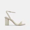 Dolce Vita Nory Wide Heels Vanilla Pearls In White