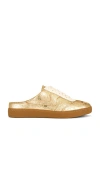 Dolce Vita Notice Slide Sneakers Gold Distressed Leather