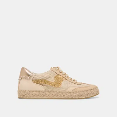 Dolce Vita Notice Espadrille Bead Sneakers Gold Multi Burlap