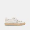 Dolce Vita Notice Espadrille Bead Sneakers White Mesh