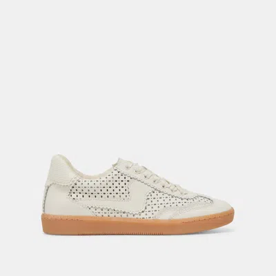 Dolce Vita Notice Eyelet Perf Sneakers White Leather