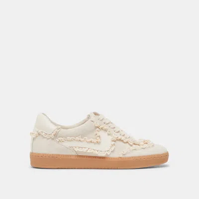 Dolce Vita Notice Lace Sneakers Ivory Suede