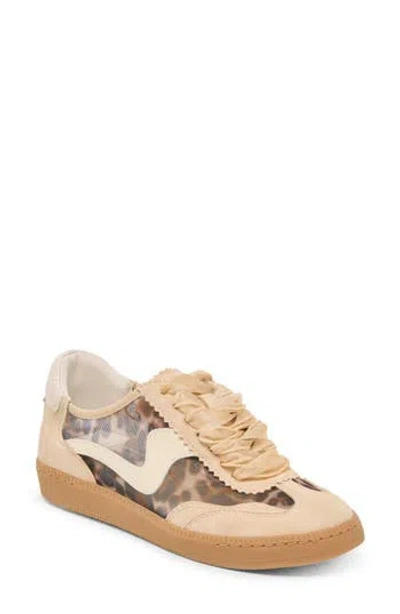 Dolce Vita Notice Mesh Sneakers Lt Leopard Mesh In Brown