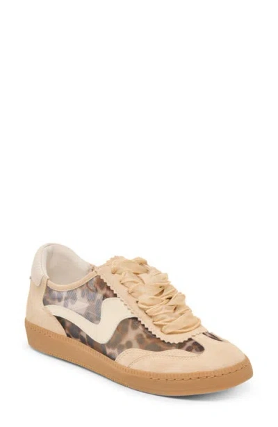 Dolce Vita Notice Mesh Sneaker In Light Leopard Mesh