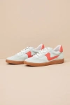 Dolce Vita Notice Pear Suede Leather Color Block Lace-up Sneakers In Blue