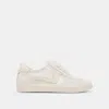 Dolce Vita Notice Pearl Sneakers Off White Satin