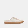 Dolce Vita Notice Slide Sneakers Ivory Multi Suede