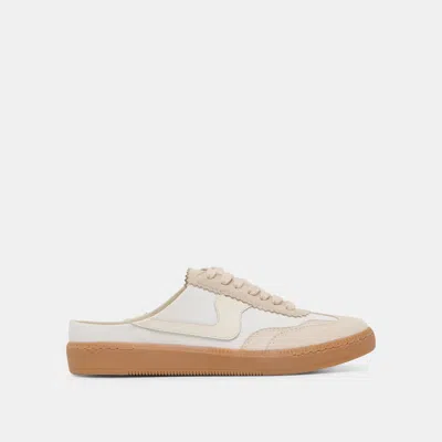 Dolce Vita Notice Slide Sneakers Ivory Multi Suede