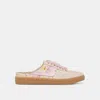 Dolce Vita Notice Slide Sneakers Purple Floral Leather In Multi