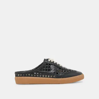 Dolce Vita Notice Slide Woven Sneakers Black Woven Stella