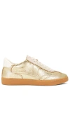 Dolce Vita Women's Notice Low-profile Lace-up Sneakers In 金色