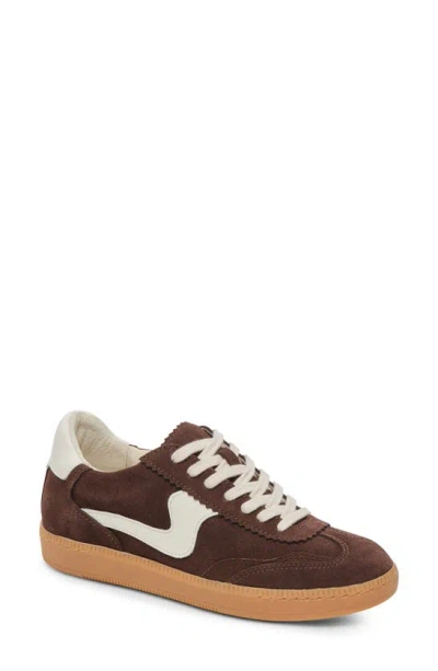 Dolce Vita Notice Sneaker In Brown Suede