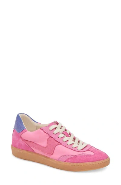 Dolce Vita Notice Sneaker In Pink Suede