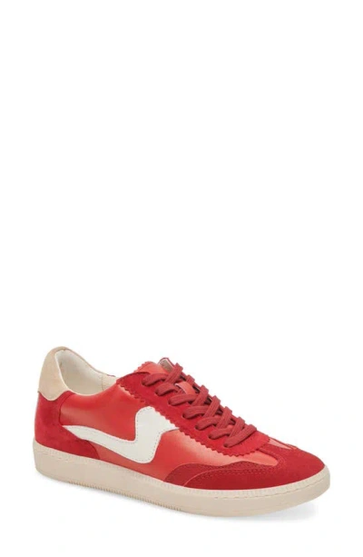 Dolce Vita Notice Trainer In Red Suede