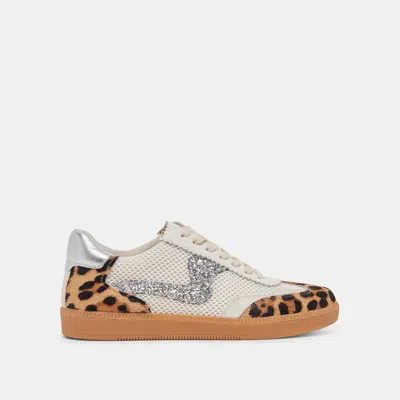 Dolce Vita Notice Sneakers Leopard Multi Calf Hair In Animal Print