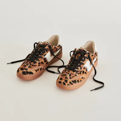 Dolce Vita Notice Stitch Sneakers Dk Leopard Calf Hair