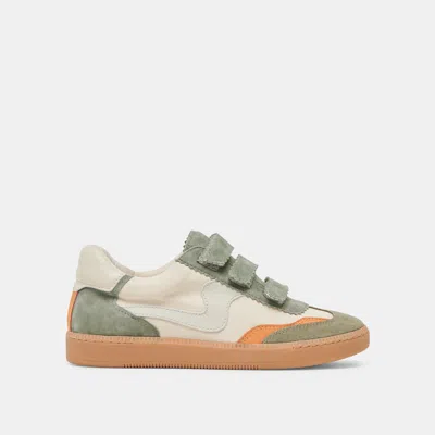 Dolce Vita Notice Velcro Sneakers Olive Multi Canvas