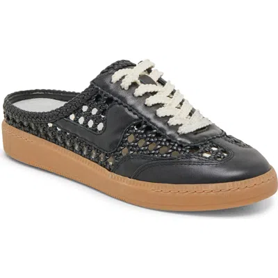 Dolce Vita Notice Woven Mule Sneaker In Black