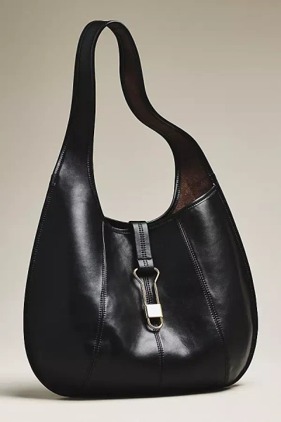Dolce Vita Nova Leather Buckle Tote In Black