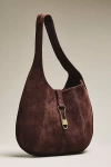 Dolce Vita Nova Leather Buckle Tote In Brown