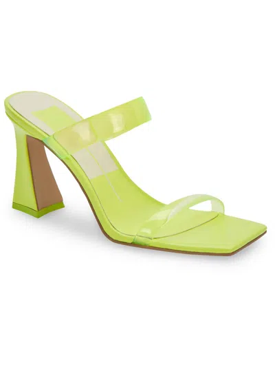 Dolce Vita Novah Womens Slip On Mule Sandals In Green