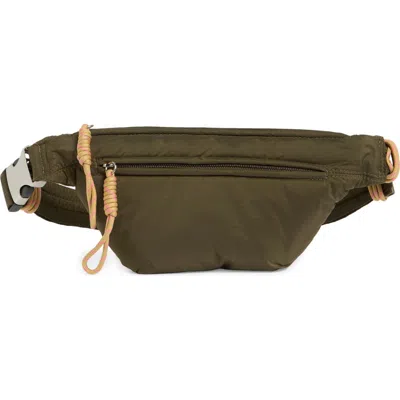 Dolce Vita Nylon Belt Bag In Green