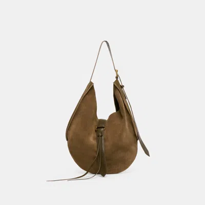 Dolce Vita Oakley Tote Olive Suede In Brown