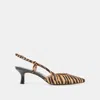 Dolce Vita Odela Heels Tiger Calf Hair In Animal Print