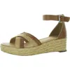 Dolce Vita Odell Womens Platform Ankle Strap Wedge Sandals In Beige