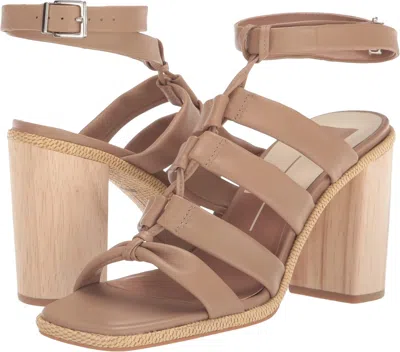 Dolce Vita Olema Sandals Women's Cafe Leather Square Toe Ankle Strap Jobb1731 In Brown