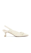 Dolce Vita Olympa Pointed Toe Slingback Pump In White