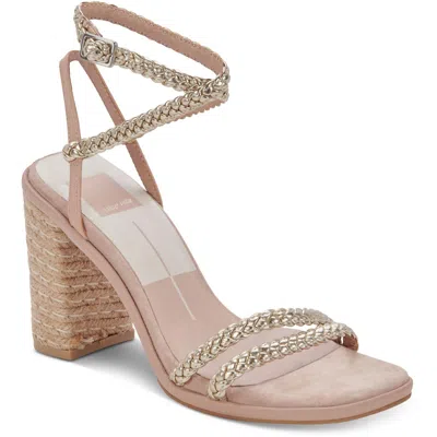 Dolce Vita Oro Womens Ankle Strap Heeled Espadrilles In Multi