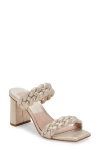 Dolce Vita Paily Heels In Light Gold Metallic Stella Suede In Gold