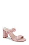 Dolce Vita Paily Raffia Braided Sandal In Pink