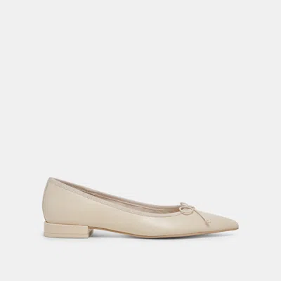Dolce Vita Palani Ballet Flats Creme Crinkle Patent In Neutral