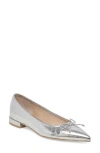 Dolce Vita Palani Ballet Flats Silver Distressed Leather In Silver Distressed Leather
