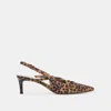 Dolce Vita Pamla Mid Wide Heels Leopard Suede