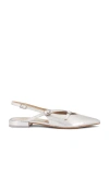 Dolce Vita Pamla Pointed Toe Slingback Flat In 银色
