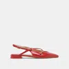Dolce Vita Pamla Wide Flats Red Crinkle Patent In Red