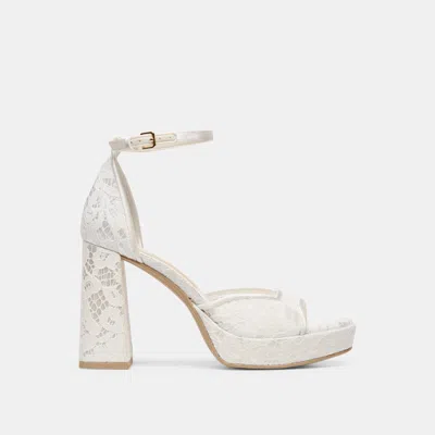 Dolce Vita Pandro Heels In True White Lace Size 11 By