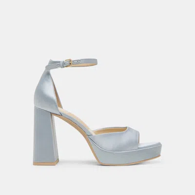 Dolce Vita Pandro Heels Light Blue Satin