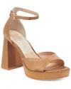Dolce Vita Pandro Ankle Strap Platform Sandal In Brown