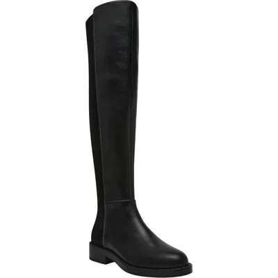 Dolce Vita Panna Womens Faux Leather Tall Over-the-knee Boots In Black