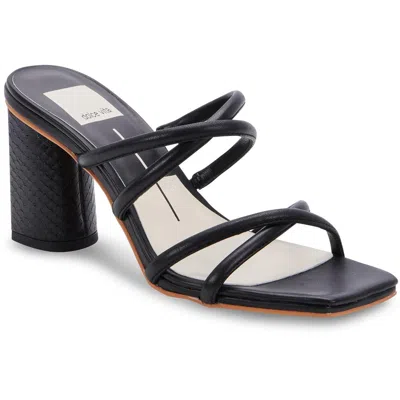 Dolce Vita Patsi Womens Faux Leather Square Toe Block Heel In Black