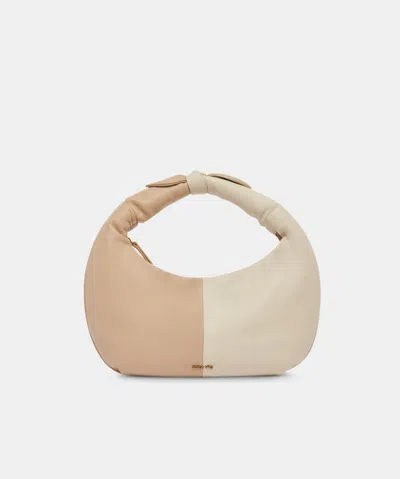 Dolce Vita Patti Handbag In Dune Ivory Soft Nappa Leather By